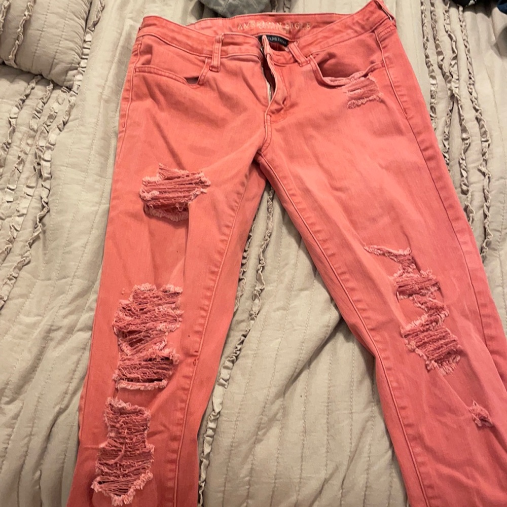 Cute American Eagle Hole Jeans